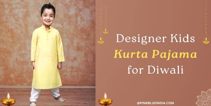 Designer Kids Kurta Pajama for Diwali