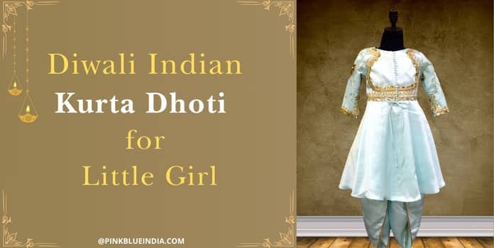 Diwali Indian Kurta Dhoti for Little Girl