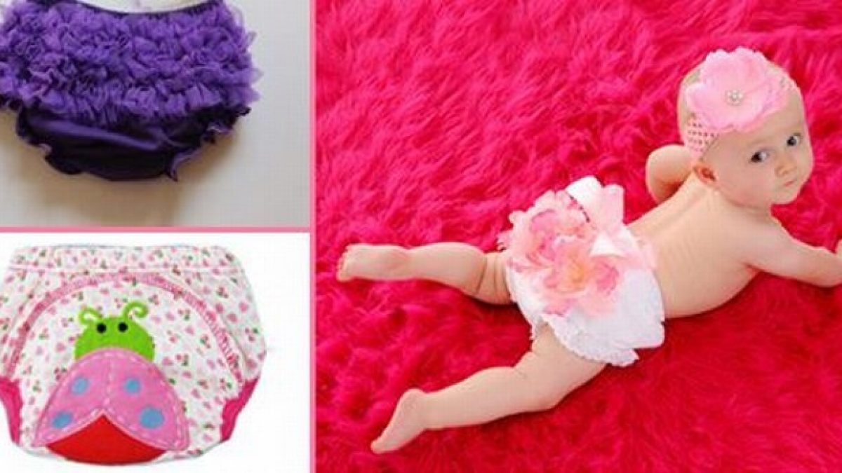 Baby Girls' Boys Unisex Soft Cotton Ruffle Basic Diaper Cover