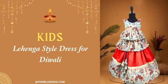 Kids Lehenga Style Dress for Diwali