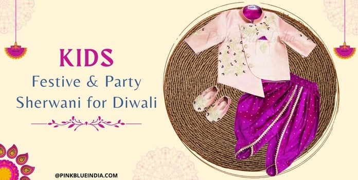 Kids Festive & Party Sherwani for Diwali