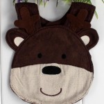 Brown Bear Patterned Apron for Kids