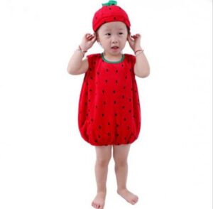 Red Strawberry Fruit Fancy Outfit