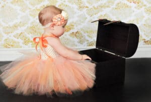 Orange and Yellow Floral Tutu Dress