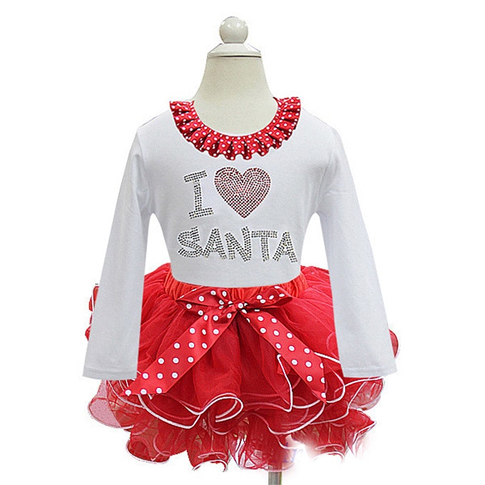 Red baby santa outfit