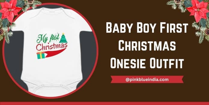 Baby Boy First Christmas Onesie Outfit