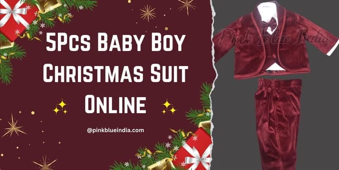 5Pcs Baby Boy Christmas Suit Online