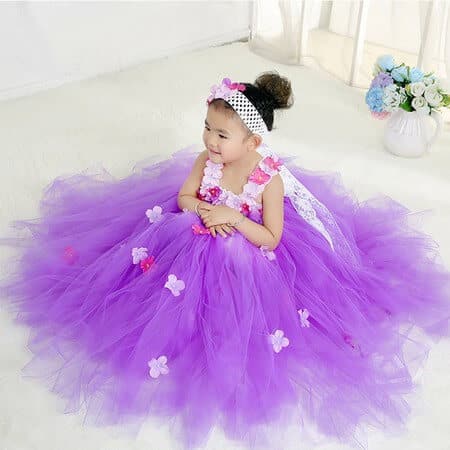 1st Birthday Party Dresses Flower Princess Children Girls Dress For Party  And Wedding Baby Baptism Dress Christeing Ball Gowns - AliExpress