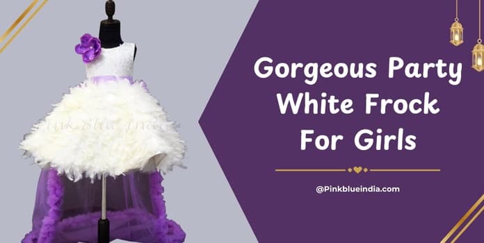 Gorgeous Party White Frock For Girls