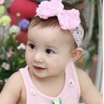 Pink Bow Baby Headband