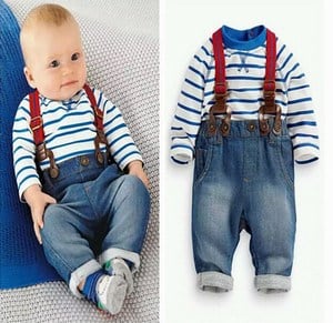 infant jeans with suspenders