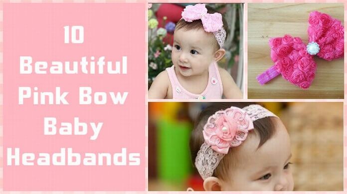 Pink Bow Baby Headbands India