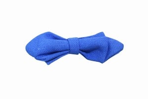 Little Boys Solid Blue Bow Tie