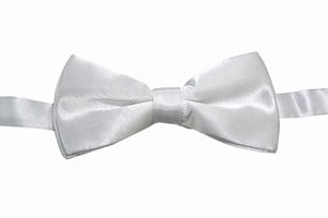 White Kids and Toddlers Bow Tie