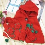 Baby Winter Cloak with Gloves and Earmuffs