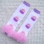 Cupcake ruffle leg warmers for Juniors