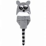 Raccoon Crochet Costume Photography Props