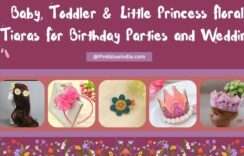 Baby, Toddler & Little Princess Floral Tiaras For Birthday Parties and Wedding