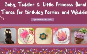 Baby, Toddler & Little Princess Floral Tiaras For Birthday Parties and Wedding
