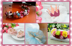 Baby, Toddler & Little Princess Floral Tiaras For Birthday Parties and Wedding