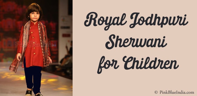 Royal Jodhpuri Style Sherwani for Children