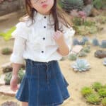 Unique Little girl Ruffle top