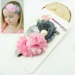 Chiffon Flower Baby Girl Headbands 
