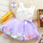 Lavender Floral Baby Party Dress