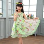 Latest Summer Party Baby Girls Occasionwear Floral Dress 