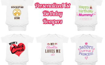 Unique 1st Birthday Personalized Romper Ideas on PinkBlueIndia