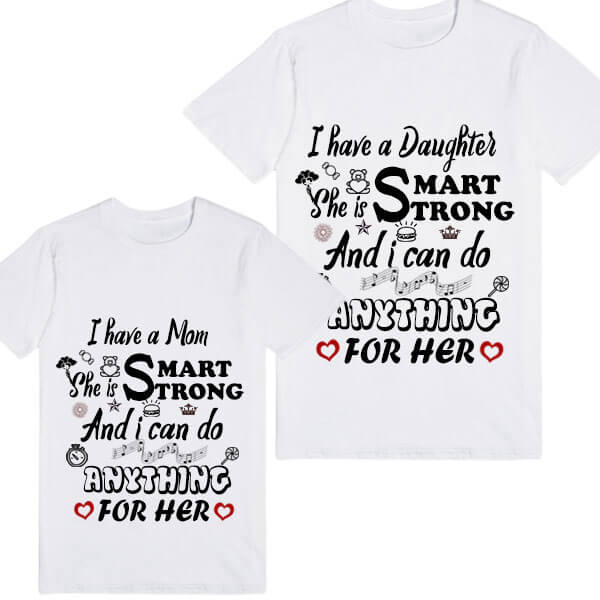 Personalized Mommy and Me Matching T-shirt Outfit India