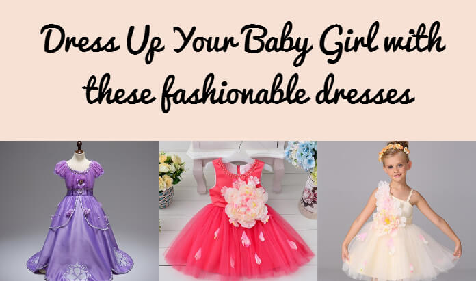 Baby Girl fashionable dresses, Dress Up, Princess Birthday Dress