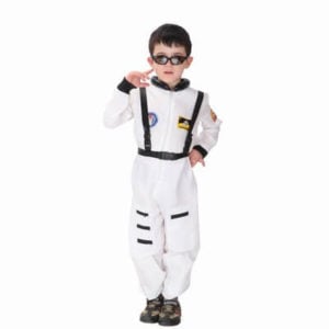 Little Boys Astronaut Spaceman Fancy Dress Costume Kids White Jumpsuit
