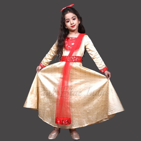 Long Indian Wedding Dresses for Baby Girl