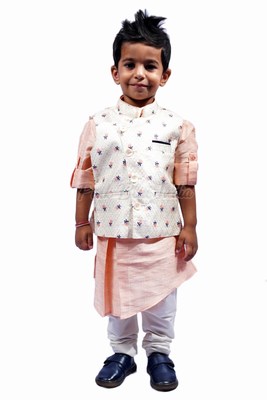 Designer Baby Boy Kurta Pajama with Jacket
