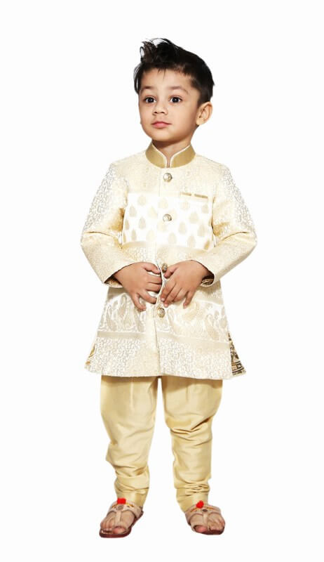 Party Wear kids Sherwani - Boys Dhoti Set