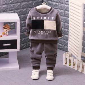 Toddler Boy Fleece Warm Sweatshirt and Pant Set 2 Piece Outfit