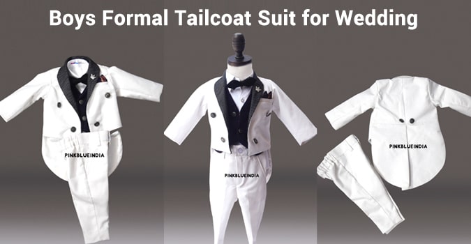 Boys 5 Piece Tailcoat Suit, boys suits for wedding