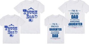 buy Fathers Day Matching Father, Son, Daughter T-shirts Online India