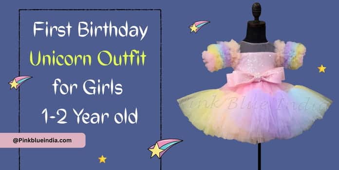 First Birthday Unicorn Outfit for Girls 1-2 Year old