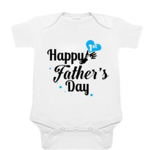 customized First Father's Day Romper, 1st Father's Day Onesies Boy Online India