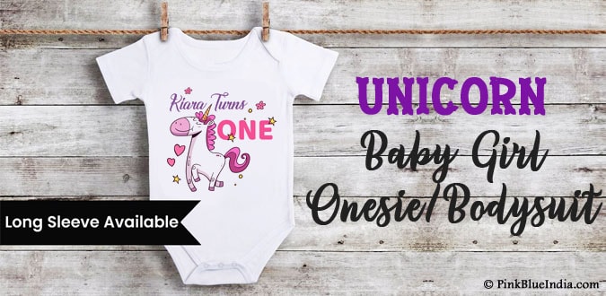 Unicorn Baby Girl Onesie - Unicorn Newborn Bodysuit