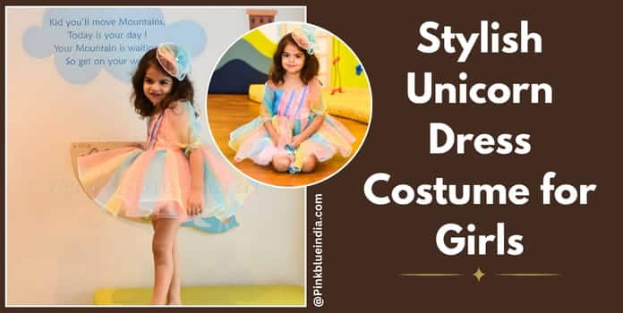 Stylish Unicorn Dress Costume for Girls