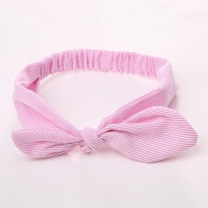 Baby Girl Pink Bowknot Headband with Stripe, Baby Girl Headbands Online