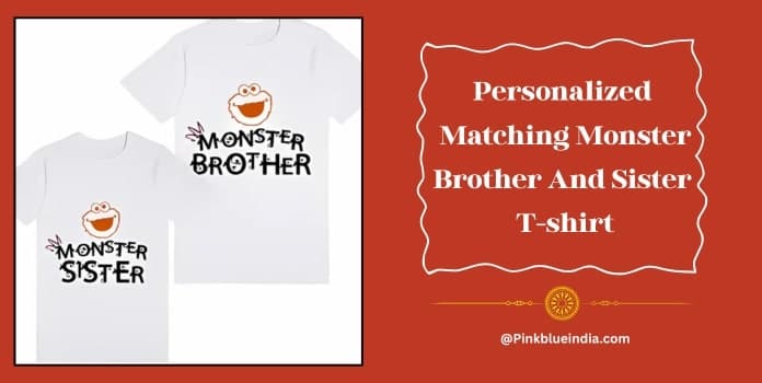Personalized Matching Monster Brother And Sister T-shirt