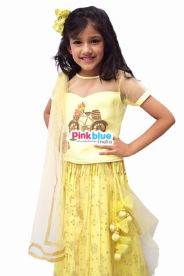 Baby Girl Designer Lehenga Dress, Diwali Kids Lehenga 