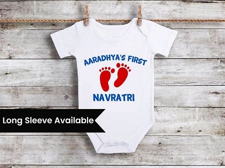 Buy Navratri Onesie, First Navratri Baby Onesies, Customized Romper