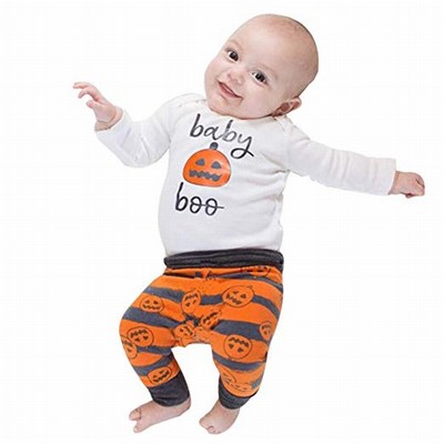 Halloween Baby Boy Romper – Newbon Pumpkin Costume