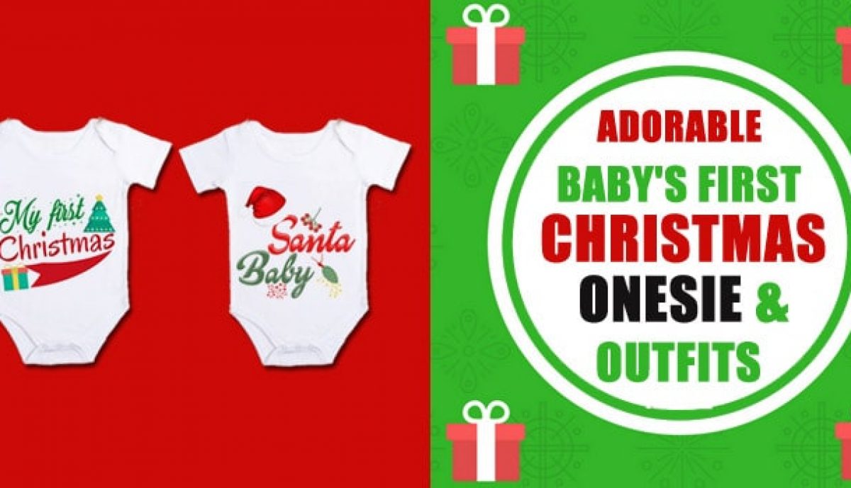 Unique Baby Girls 1st Christmas Onesie Outfit Snow Cute Layette Set