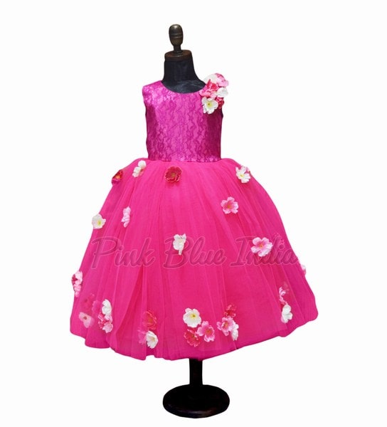 Pink Floral Frock for Babies